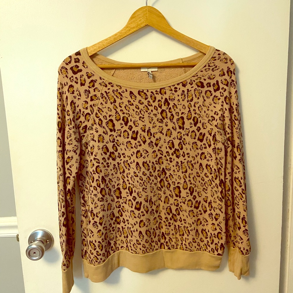Joie-Animal Print Sweatshirt
